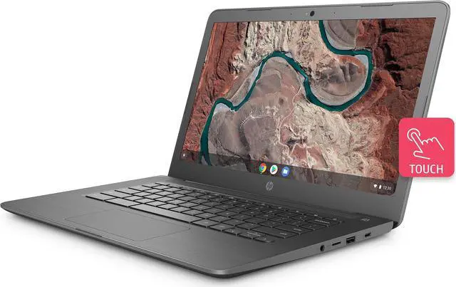 Alt view image 10 of 12 - HP Chromebook AMD A4-9120 4GB Memory 32 GB eMMC SSD 14.0" Touch Screen Chrome OS 14-db0060nr