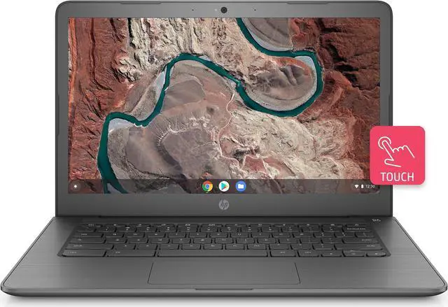 Alt view image 5 of 12 - HP Chromebook AMD A4-9120 4GB Memory 32 GB eMMC SSD 14.0" Touch Screen Chrome OS 14-db0060nr