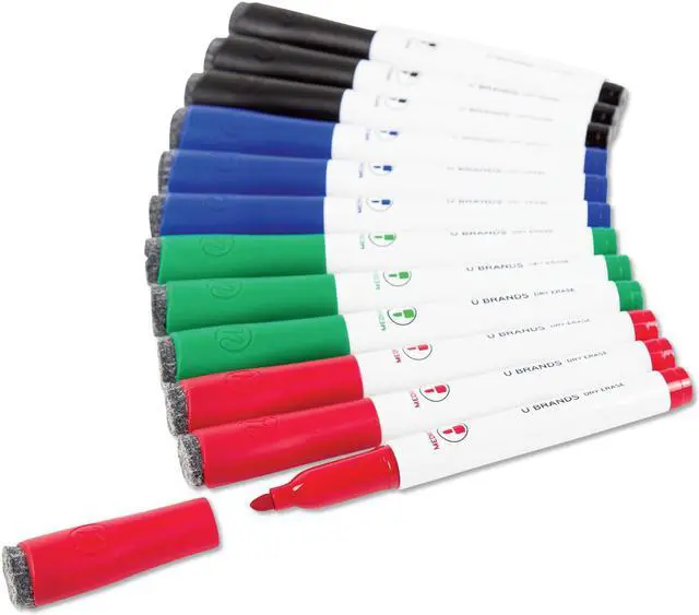 Alt view image 2 of 9 - Dry erase markers - ASSORTED 12 Count Medium UBR3980U0012