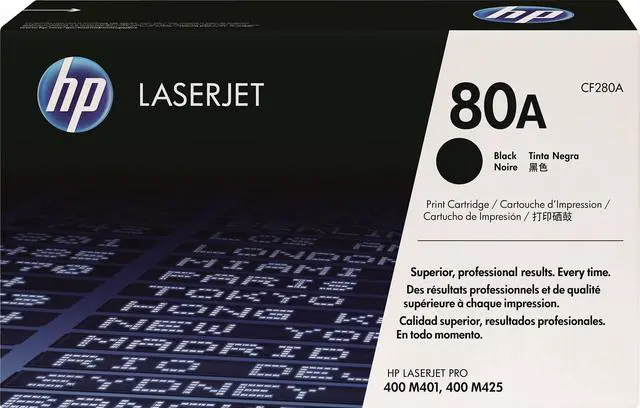 Alt view image 2 of 2 - HP 80A CF280A Toner for HP LaserJet Pro 400 Printer Black