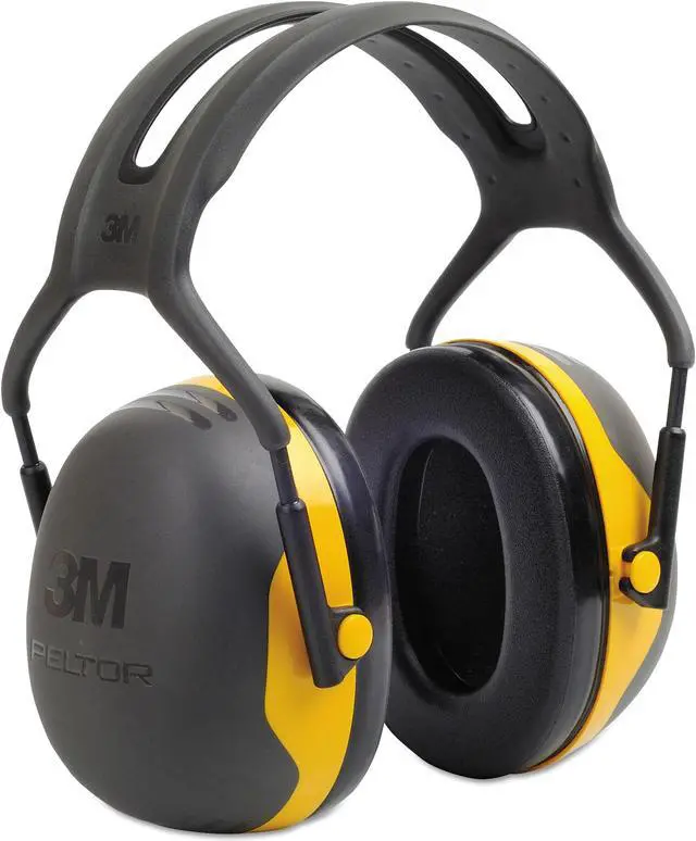 Alt view image 2 of 6 - 3M X-Series Over-The-Head Earmuff With Headband X2A/37271(Aad), Black/Yellow