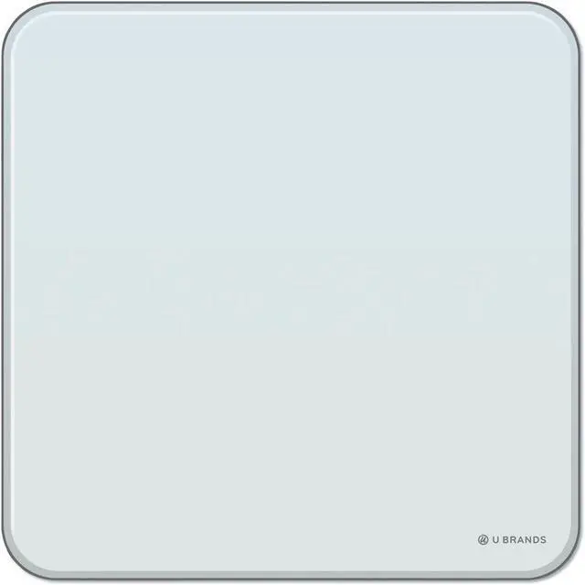 Alt view image 2 of 17 - U Brands Cubicle Glass Dry Erase Board 12 x 12 White 3690U00-01