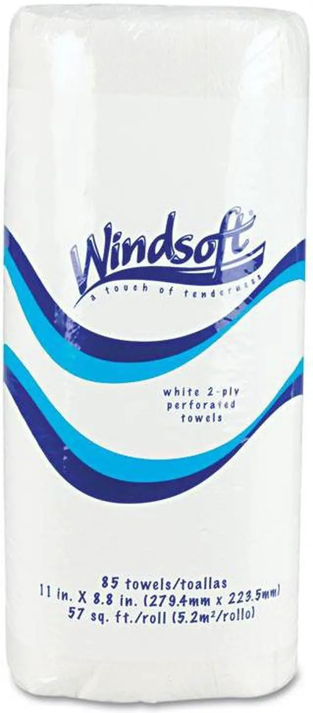 Alt view image 6 of 14 - Windsoft 1220-85RL Perforated Paper Towel Rolls- 11 x 8 4/5- White- 84/Roll
