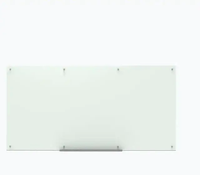 Main image of Luxor WGB9648M Magnetic Wall-Mounted Glass Board - 96" x 48" - White Surface, Frameless