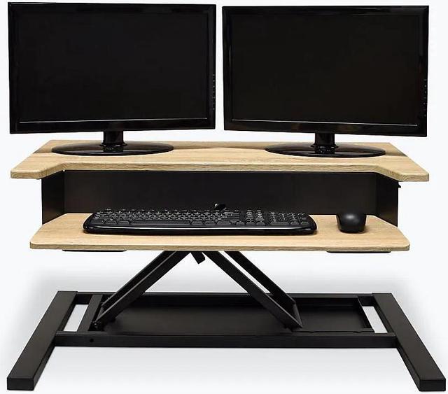 Alt view image 11 of 20 - Luxor LVLUP PRO32-WO Level Up 32 Pro Standing Desk Converter