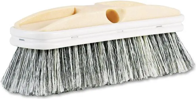 Main image of Boardwalk BWK8410 Polystyrene Vehicle Brush w/Vinyl Bumper, 2.5" Bristles, 10" Brush