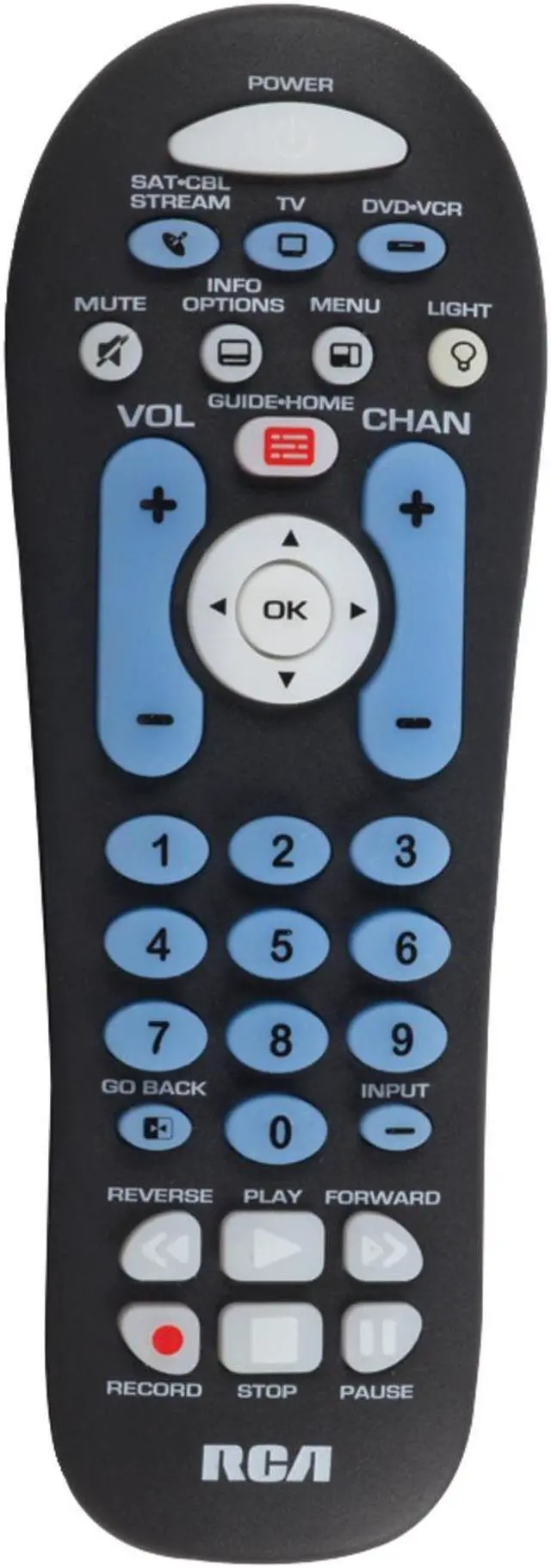 Alt view image 4 of 11 - RCA RCR313BR Universal 3 Device Remote Control