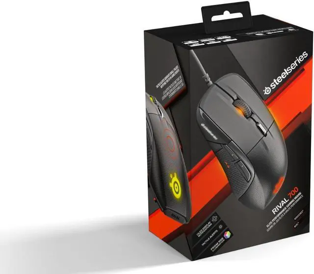 Alt view image 6 of 6 - SteelSeries 62331 Rival 700 Gaming Mouse, OLED Display, Tactile Alerts, 16000 CPI, Multicolor