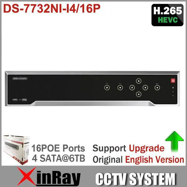 Main image of Hikvision DS-7732NI-I4/16P 32CH 12MP NVR With 16PoE 4 SATA Interface Support Dual-OS Third-Party IP Camera H.265 NVR