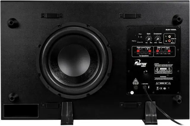 Alt view image 4 of 10 - Dayton Audio SUB-1000L 10" 100 Watt Low-Profile Powered Subw 300-639