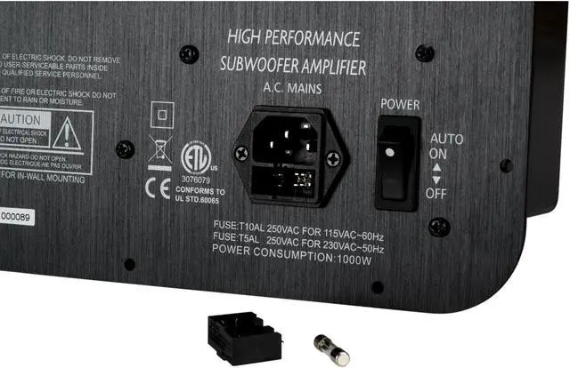 Alt view image 7 of 8 - Dayton Audio SPA1000 1000W Subwoofer Plate Amplifier 300-809