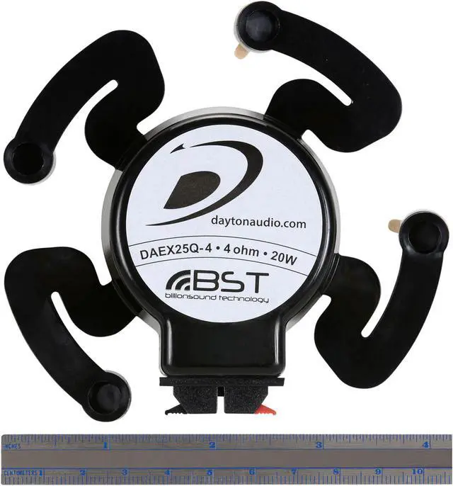 Alt view image 3 of 7 - Dayton Audio DAEX25Q-4 Quad Arm 25mm Exciter 20W 4 Ohm 295-228