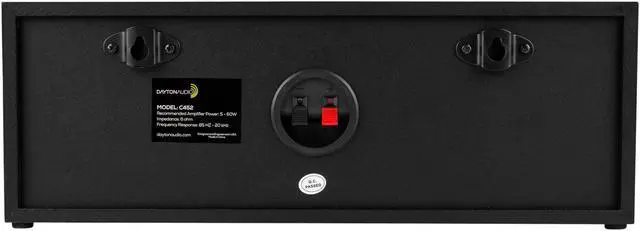 Alt view image 4 of 9 - Dayton Audio C452 Dual 4-1/2" 2-Way Center Channel Speaker 300-453