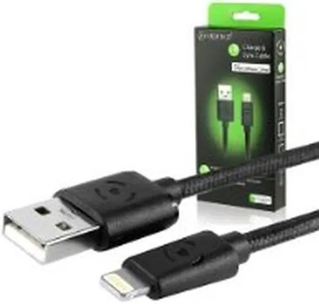 Main image of Versio Mobile Versio Mobile 6-Feet MFI Certifed Braided Data Sync Lightning Cable - Retail Packaging - Black