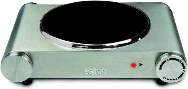 Main image of Salton Single Burner Infrared Cooking Range |HP1502| 1200W Stainless Steel