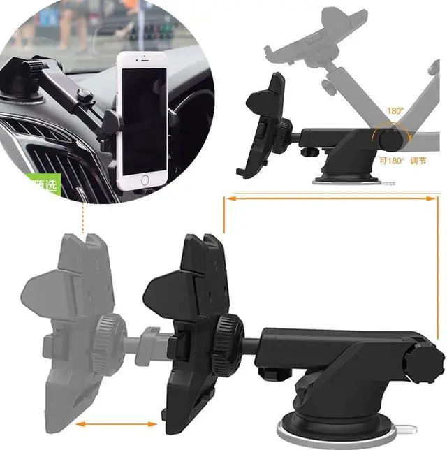 Alt view image 3 of 5 - Car Holder Windshield Mount Bracket for Mobile CellPhone or GPS