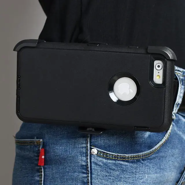 Alt view image 3 of 7 - Heavy Duty  Shockproof Dirtproof Durable Case Cover for iPhone 6+/6s+ With Belt Chip