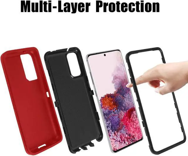 Alt view image 2 of 3 - AICase Full Body Rugged Heavy Duty Drop Protection Case for Samsung Galaxy S20 Ultra