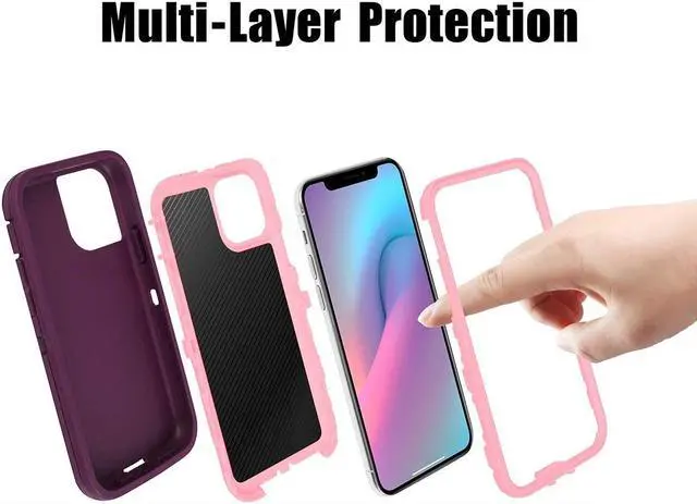 Alt view image 2 of 3 - Drop Protection Full Body Rugged Heavy Duty Case for iPhone 11