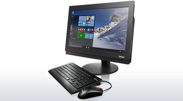 Alt view image 3 of 3 - Lenovo Thinkcentre M700z All-in-One Computer, Intel i5-6400 Quad Core CPU, 8gb RAM, 256gb SSD HD, DVD-R, Windows 10 Pro