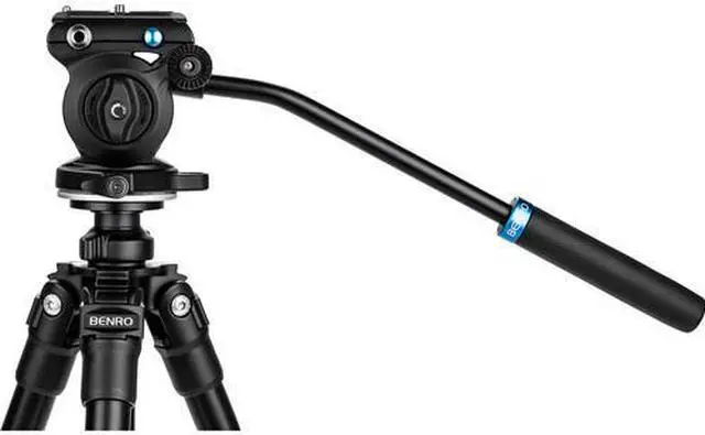 Alt view image 3 of 11 - Benro S2PRO Video Head 5.5 lb load 60mm flat base with 3/8"-16 thread
