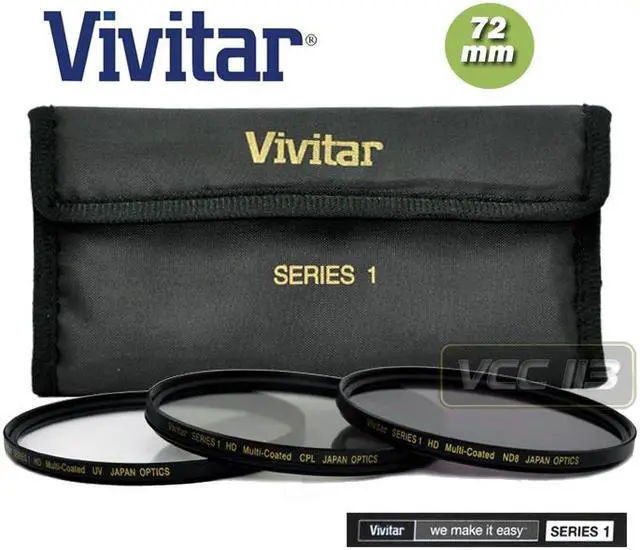 Alt view image 8 of 10 - Vivitar UV/CPL/ND Filter Kit - 72mm