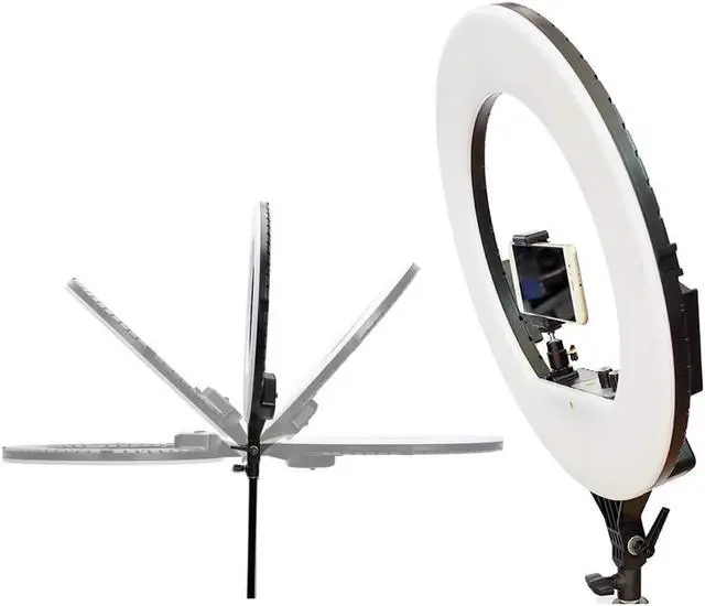 Alt view image 10 of 20 - Vidpro RL-18 LED 18 Inch Ring Light Kit with Stand and Case
