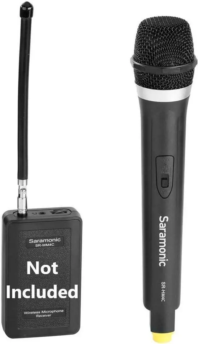Alt view image 11 of 11 - Saramonic SR-HM4C 4-Channel VHF Wireless Handheld Microphone with Integrated Transmitter Fits with the Receiver of SR-WM4C Wireless System, Real-time Monitoring, Volume Control Wheel