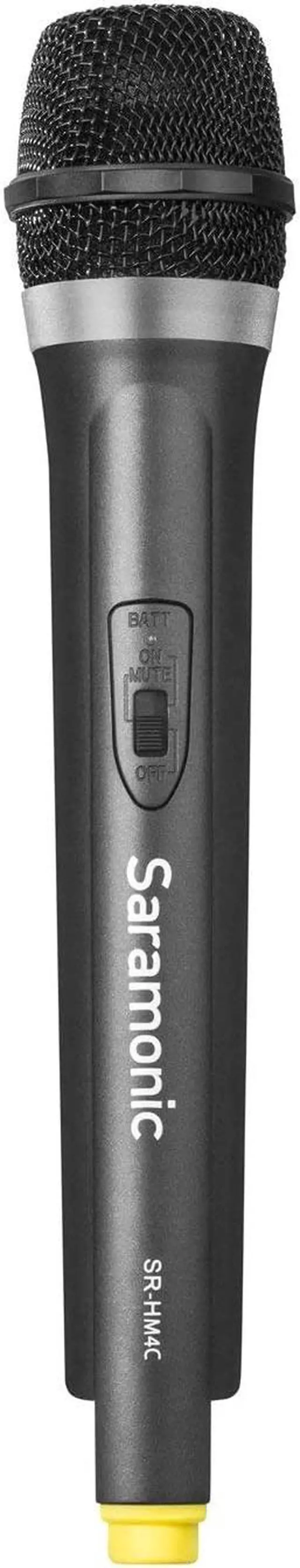 Alt view image 10 of 11 - Saramonic SR-HM4C 4-Channel VHF Wireless Handheld Microphone with Integrated Transmitter Fits with the Receiver of SR-WM4C Wireless System, Real-time Monitoring, Volume Control Wheel