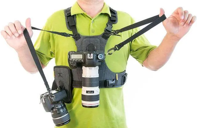 Alt view image 14 of 20 - Cotton Carrier 3G Harness System For Two Cameras 147GREY