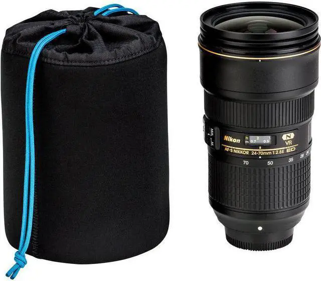 Alt view image 7 of 13 - Tenba Soft Neoprene Lens Pouch (Black, 6 x 4.5 In.)