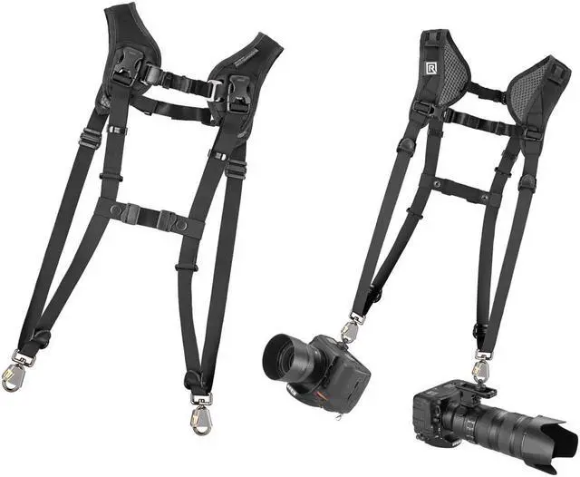 Alt view image 13 of 20 - BlackRapid 361004 Sling Camera Strap DOUBLE SLIM Breathable (Black)