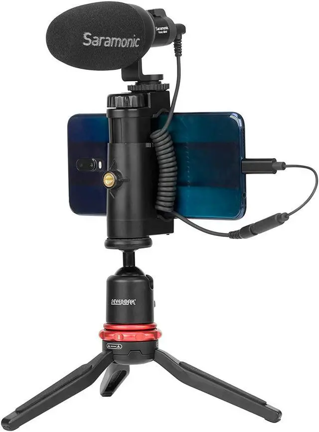 Alt view image 4 of 14 - Saramonic 3" Short USB Type-C Male to Female 3.5mm TRS Adapter Cable SR-C2003