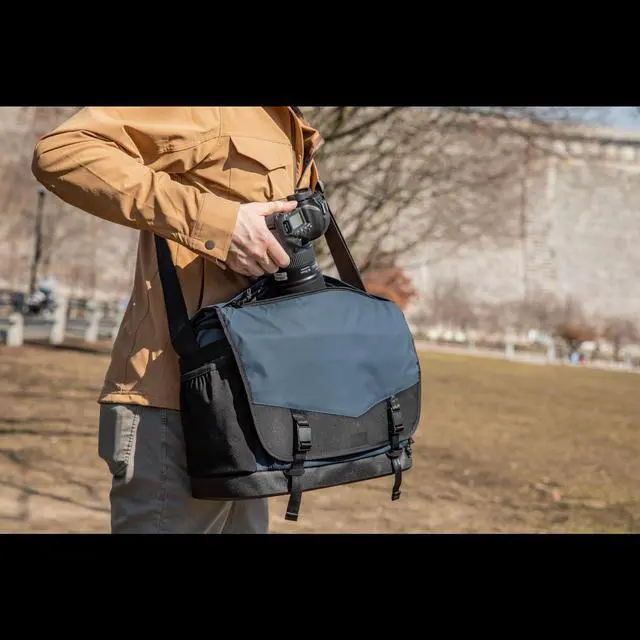 Alt view image 3 of 11 - Tenba DNA 16 Slim Messenger Bag 638-575 (BLUE)