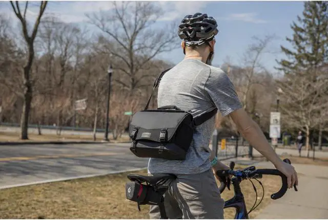Alt view image 7 of 16 - Tenba DNA 9 Slim Messenger Bag, Black #638-570