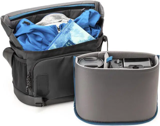 Alt view image 4 of 16 - Tenba DNA 9 Slim Messenger Bag, Black #638-570