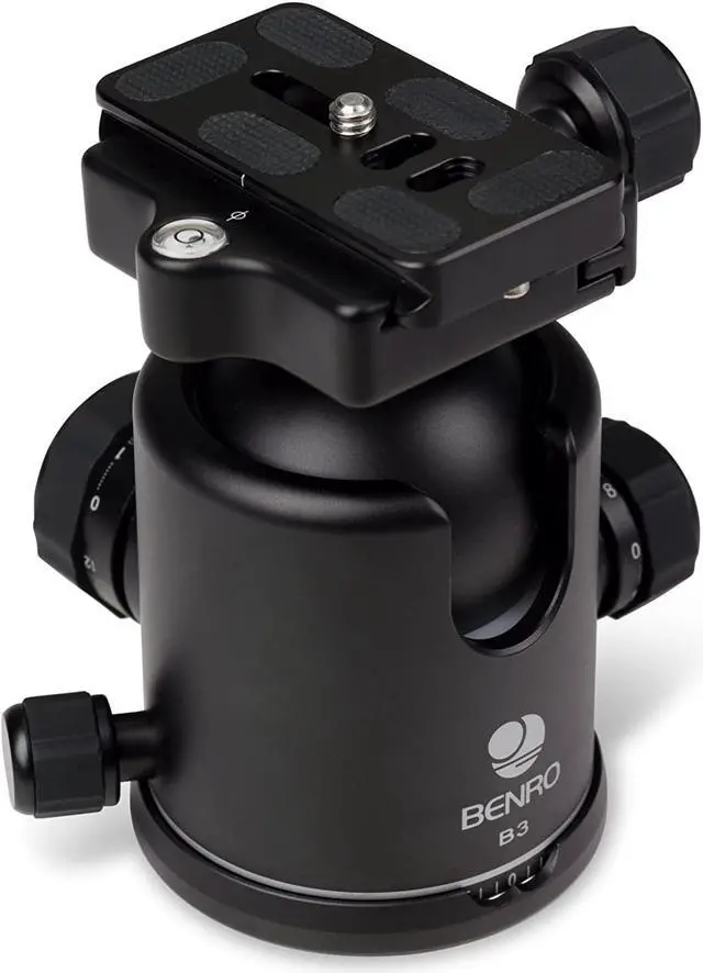 Alt view image 7 of 10 - Benro B-Series Double Action Ballhead - B-3 & PU-60 Quick Release Plate