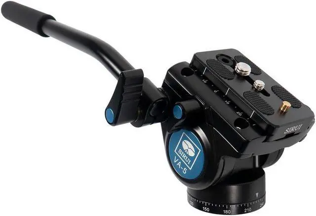 Alt view image 8 of 11 - Sirui T-024S Light Carbon Fiber Tripod with VA-5 Ultra Compact Fluid Video Head