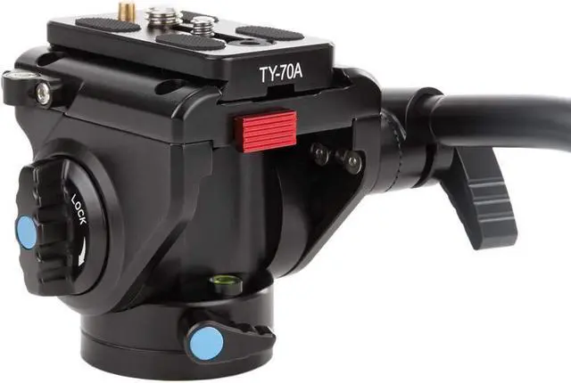 Alt view image 3 of 9 - SIRUI Aluminum Tripod w/ VA-5 Compact Fluid Video Head T004SK+VA5