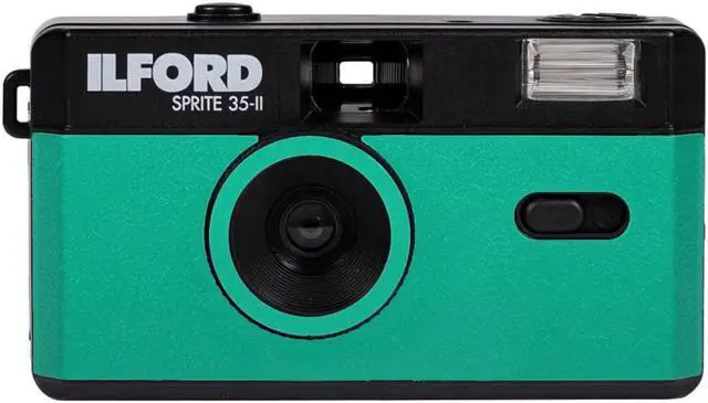 Main image of Ilford Sprite 35-II Reusable 35mm Analog Film Camera (Green and Black) 2005172