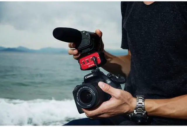 Alt view image 11 of 15 - Saramonic SR-AX100 Universal Audio Adapter/Shoe Expander with Stereo & Dual Mono 3.5mm Inputs for DSLR Cameras & Camcorders