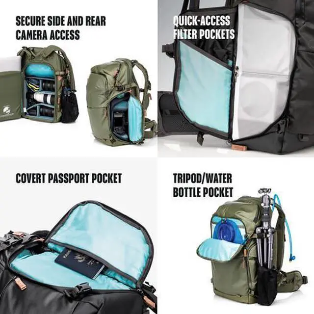 Alt view image 3 of 14 - Shimoda Explore v2 30 Camera Backpack *No Core Unit* Green (520-155)