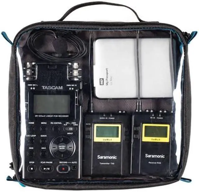 Alt view image 9 of 11 - Tenba Tools Cable Duo 8 Pouch (Dual Sided) Black 636-645