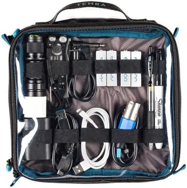 Alt view image 3 of 11 - Tenba Tools Cable Duo 8 Pouch (Dual Sided) Black 636-645