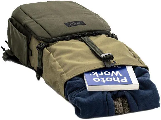 Alt view image 3 of 14 - Tenba 637-734 Fulton V2 14L Backpack Tan/Olive