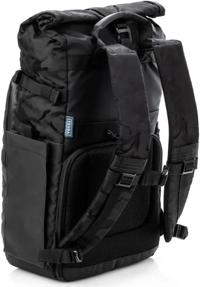 Alt view image 2 of 15 - Tenba Fulton v2 14L All Weather Camera & Lens Backpack Black/Black Camo 637-735