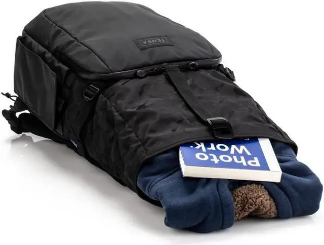 Alt view image 5 of 15 - Tenba Fulton v2 14L All Weather Camera & Lens Backpack Black/Black Camo 637-735
