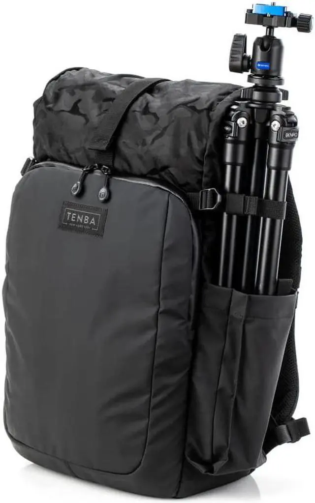 Alt view image 6 of 15 - Tenba Fulton v2 14L All Weather Camera & Lens Backpack Black/Black Camo 637-735