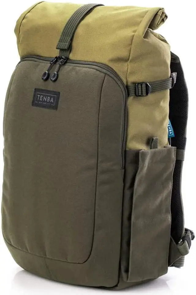 Alt view image 8 of 14 - Tenba Fulton V2 16L Backpack for Mirrorless or DSLR Camera, Tan/Olive #637-737