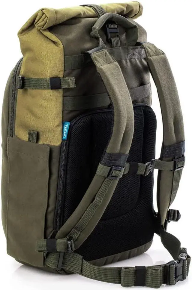 Alt view image 9 of 14 - Tenba Fulton V2 16L Backpack for Mirrorless or DSLR Camera, Tan/Olive #637-737